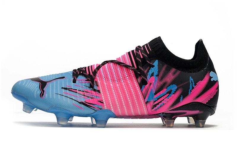 puma soccer boots blue and pink