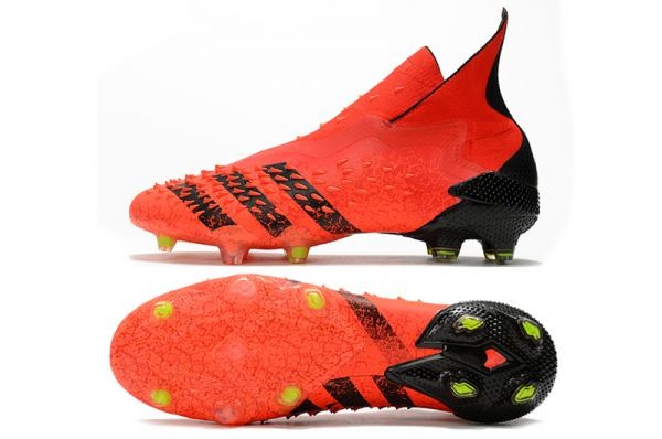 Buy Authentic Kids Adidas Freak Meteorite FG Cheap Boots Red Black Solar Red