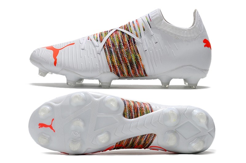 The New 21 Puma Future Z 1 1 Fg Ag Spectra Park Soccer Boots In White Red Blast