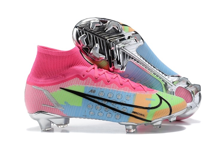 Wide Selection Of Nike Mercurial Superfly Elite FG White Pink Black Multicolor