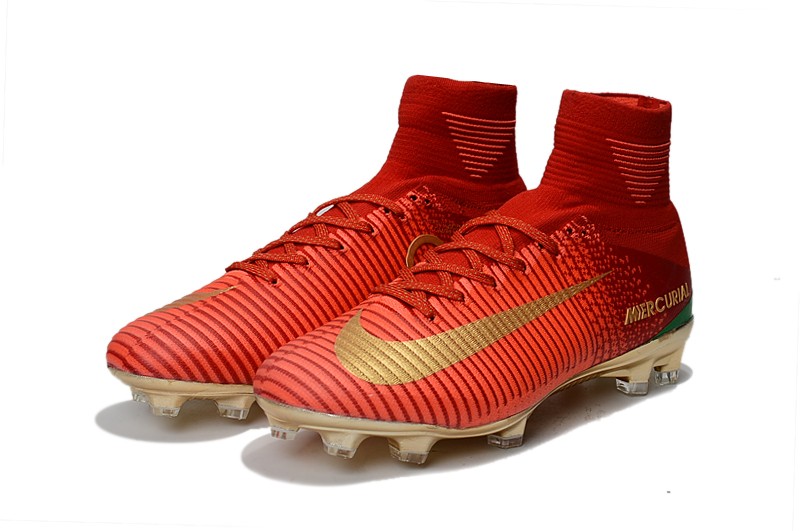 Portugal Nike Mercurial Superfly V Cr7 - Red / Gold