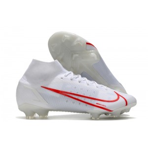 Nike Mercurial Superfly Dragonfly 8 Elite FG - White / Red