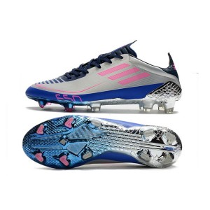 Adidas F50 Ghosted UCL FG - Silver Metallic Shock Pink Collegiate Navy