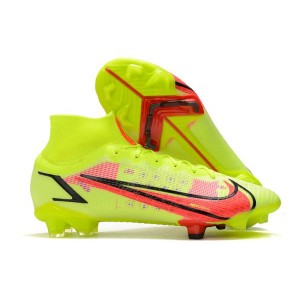 Kids Nike Mercurial Superfly 8 'Montivation Pack' FG Cheap Football Boots Volt Bright Crimson Black