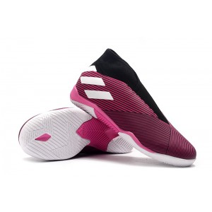 Adidas Nemeziz 19.3 Laceless IC Hard Wired - Shock Pink/Black/White