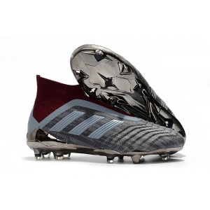 Adidas Pogba Predator Kids 18+ FG - Red/Grey/Silver Metallic