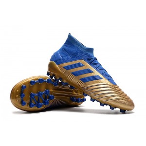 Adidas Predator 19.1 AG - Gold Metallic/Blue