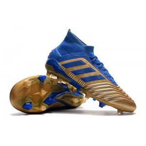 Adidas Predator 19+ FG - Gold Metallic/Blue