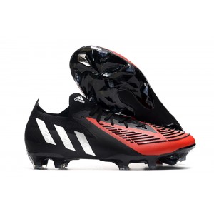 adidas Predator Edge.1 Low FG Football - Black/White/Red
