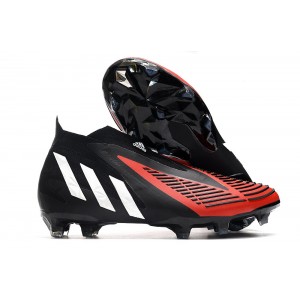 adidas Predator Edge+ FG Football - Black/White/Red