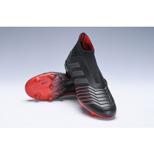 Kids Adidas Predator 19+ FG - Core Black/Active Red