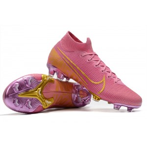 Kids Nike Mercurial Superfly VII Elite FG Ballon d'Or Sell Retail - Pink / Gold / Purple