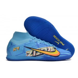 Nike Air Zoom Mercurial Superfly 9 Elite Indoor KM X Mbappe - Baltic Blue/White