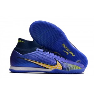 Nike Air Zoom Mercurial Superfly 9 Elite Indoor - Purple Blue/Black/Yellow