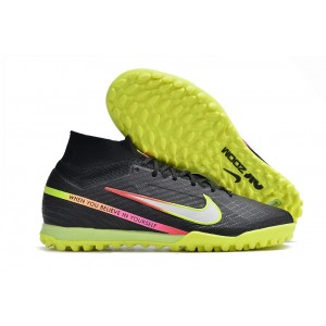Nike Air Zoom Mercurial Superfly 9 Elite Turf Marcus Rashford - Black/Pink/Cyber Off Noir/Rage Green