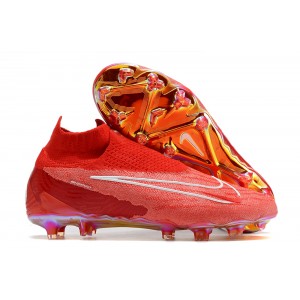 Nike Phantom GX Elite DF FG Link Football Boots - Red/White/Burgundy Crush