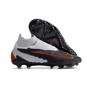 Nike Phantom GX Elite DF FG Link Football - Grey/Black/Pink Red
