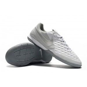 Nike Tiempo Legend VIII Pro IC Nouveau White - White/Grey/Metallic Silver