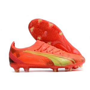 Puma Ultra Ultimate FG/AG Fearless - Fiery Coral/Fizzy Light/Black