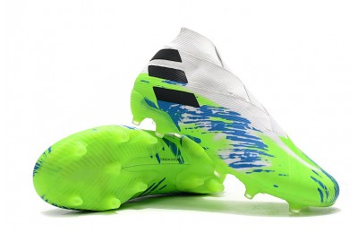 Adidas Nemeziz 19+ FG Q1 2020 - White/Black/Blue/Lime Green