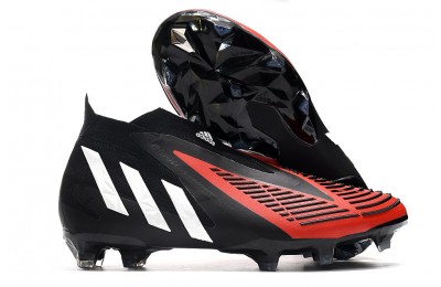 adidas Predator Edge+ FG Football - Black/White/Red