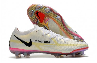 Nike Phantom GT2 Elite FG - White/Black/Bright Crimson/Pink Blast